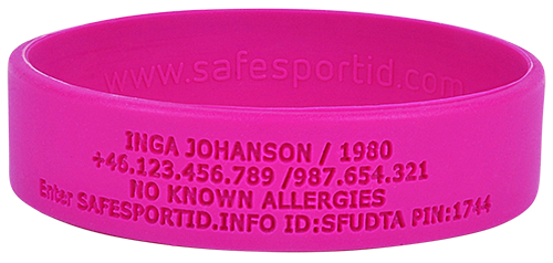 ▷ Pulseras Identificativas personalizadas con Nombre o Alergias